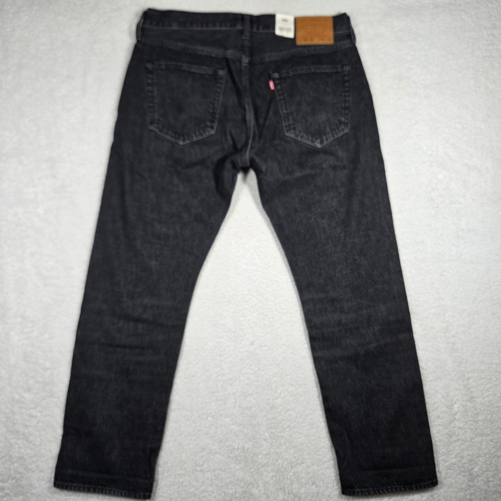 Levi's Premium 501 Slim Taper Selvedge Jeans Faded Black 36X30 100% Cotton - Picture 7 of 9